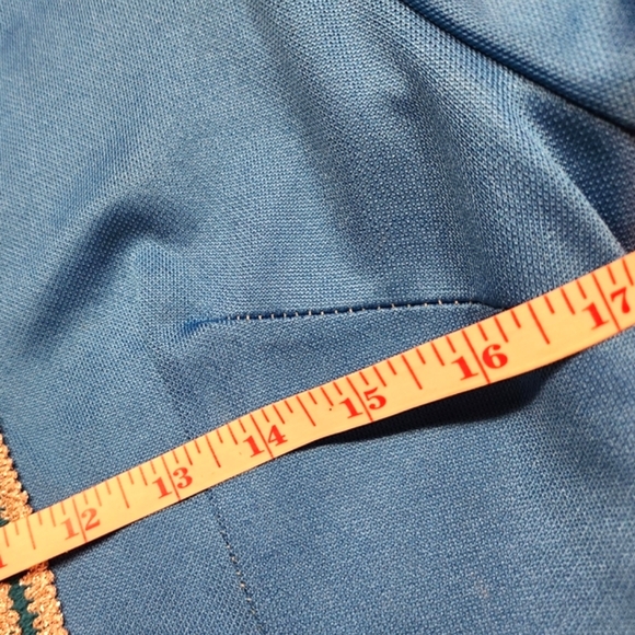 70s Twiggy MOD Zip Hi Neck Sparkly Greek Key Trim Star Trek Vin Mini Dress OO - Picture 14 of 16